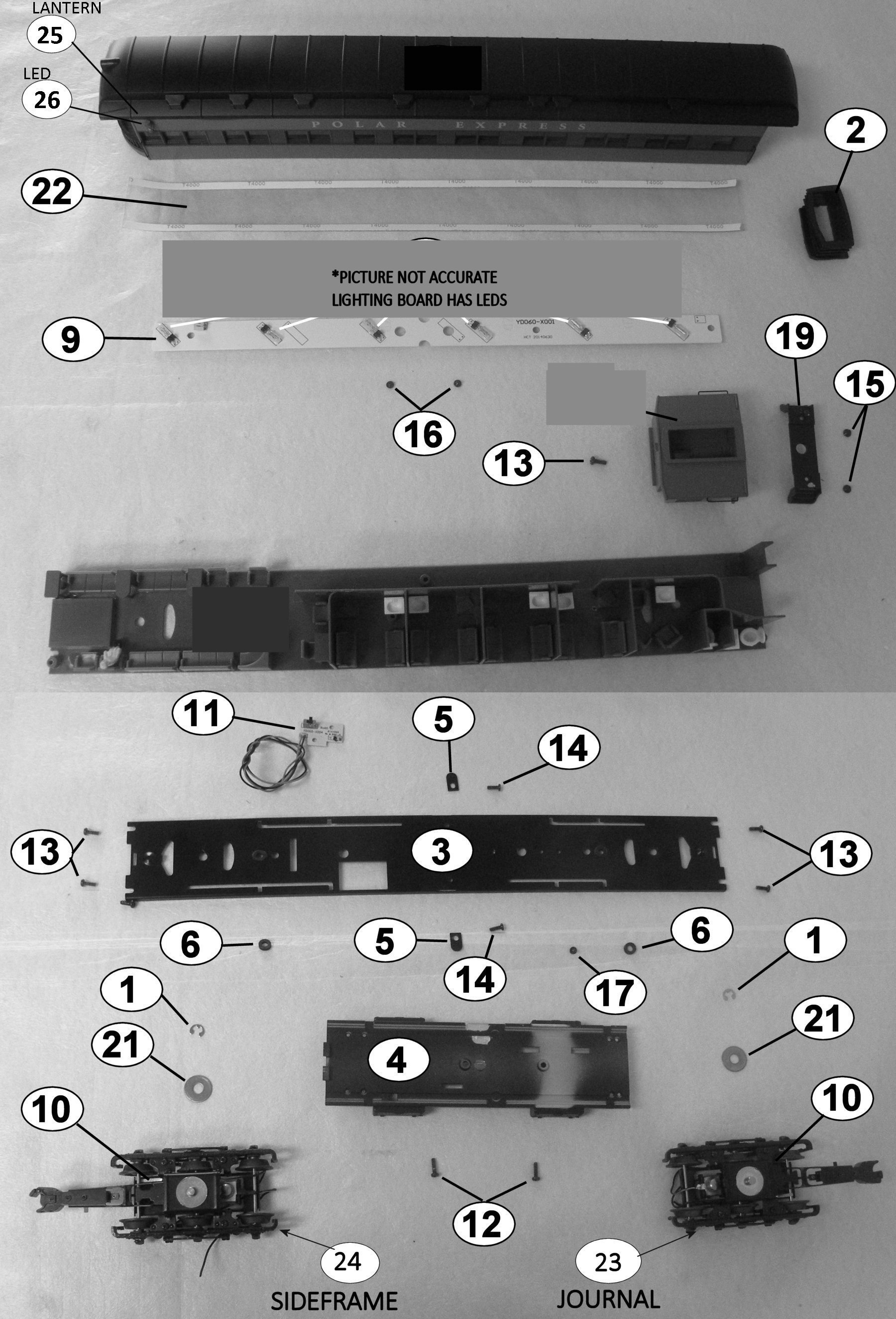 THE POLAR EXPRESSâ„¢ Observation w/ round end - white roof